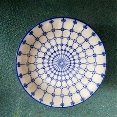 【未使用品】青色花柄系　小皿　10枚