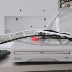 無料　32インチ　白テレビ　DVDデッキの画像