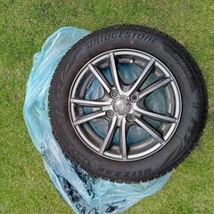◆2022年製【155/65R14】スタッドレスタイヤ　ブリヂストン　VRX2　N-WGN、N-BOX　軽自動車　バリ山　ホイール&ナット付　４本セット