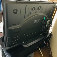 65型テレビとシアターラックのセット　パナソニックVIERA プラズマテレビ