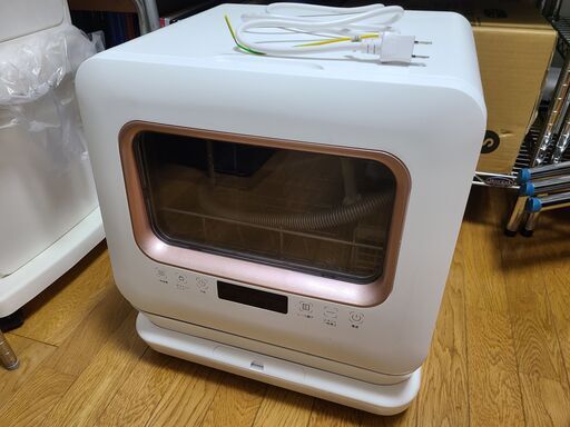 食洗機 食洗器 工事不要 コンパクト 小型 タンク式 一人暮らし 食器洗い乾燥機 食器洗浄 据置型食洗機 節水 節電 キッチン家電 ホワイト MAXZEN JDW03BS01