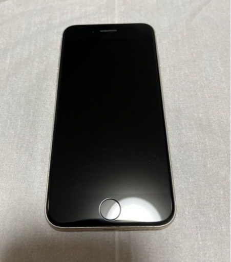 iPhone SE 3世代　128GB 美品 ホワイト　バッテリー残量89%使用期間1年未満