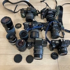 【決まりました】一眼レフカメラ6点レンズ10点セット　動作未確認...