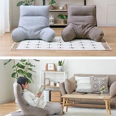 ヘッド、背もたれリクライニング座椅子の画像