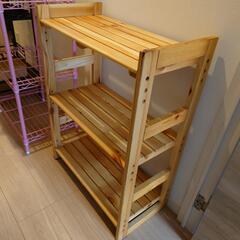 木製 棚 収納ラックの画像