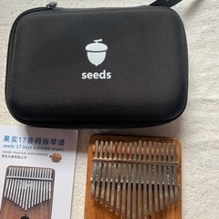 カリンバ　親指ピアノ 17Key 楽器 調音ハンマー 癒される音...