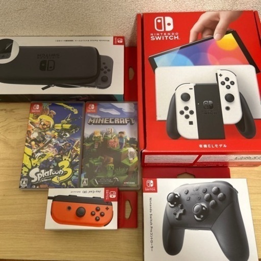 NintendoSwitch本体有機EL JCホワイト　プロコン　スプラトゥーン3 セット