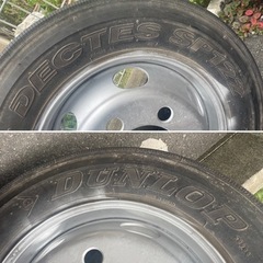 ダンロップ　dunlop  dectes  sp122  ホイール付き　未走行　スペアタイヤの画像
