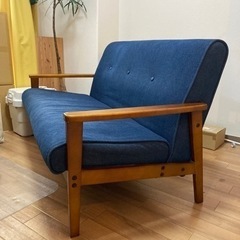 ソファ ネイビーの画像