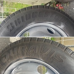ブリヂストン　bridgestone  duravis  ホイール付き　未走行　スペアタイヤの画像