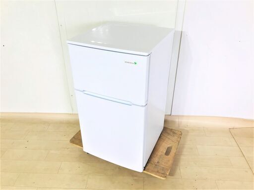 山口)下松市より　ヤマダ　冷蔵庫　YRZ-C09B1　2019年製　90L(冷蔵62L冷凍28L)　BIZKF16H
