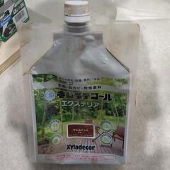 使いかけ塗料　水性キシラデコール　ウォルナット