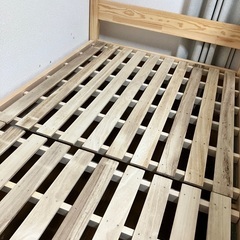 無印良品　シングルベッド　パイン材　フレームの画像