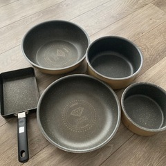アイリスオーヤマ　フライパンセット　ガス火専用