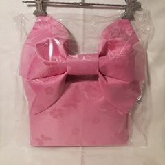 ゆかた帯 造り帯 薄ピンク色 中古品 
