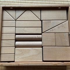木の積み木◇古い木製の積木 知育玩具
