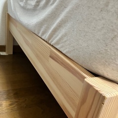 無印良品　シングルベッド　パイン材　フレームの画像
