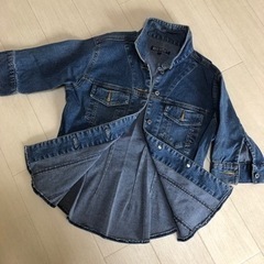 美品❣️レディースＡラインジーンズトップス　ストレッチ入りの画像