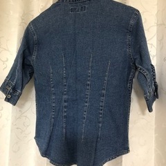 美品❣️レディースＡラインジーンズトップス　ストレッチ入りの画像