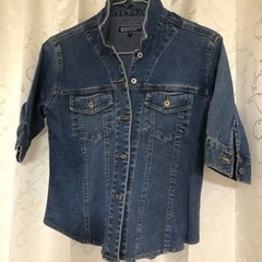 美品❣️レディースＡラインジーンズトップス　ストレッチ入りの画像