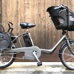 お話し中【前後純正チャイルドシート付き　パナソニック 電動アシス...
