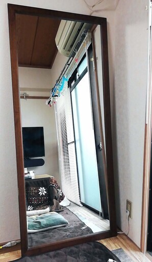 全身鏡 ウォール ミラー 大型 姿見 塩川光明堂 配達可