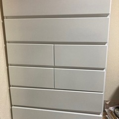 ニトリ 白 6段 タンスの画像