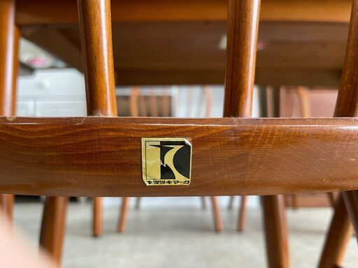 商談中 ヤフ★キツツキ★ ダイニング5点セット 幅1280mm 4人用 飛騨産業 HIDA キツツキマーク 木目 インテリア 家具  