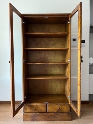 【えぞ民芸家具製作所】食器棚 コロニアル