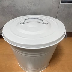 IKEA 白　バケツ　収納　ゴミ箱　白　