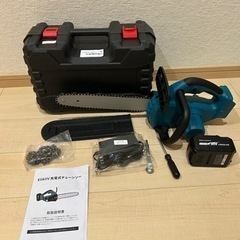 充電式チェーンソー 12インチ バッテリー付き 最大切断直径300mm