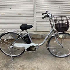 95  パナソニック新機種電動アシスト自転車viviNX26インチシルバーボディー