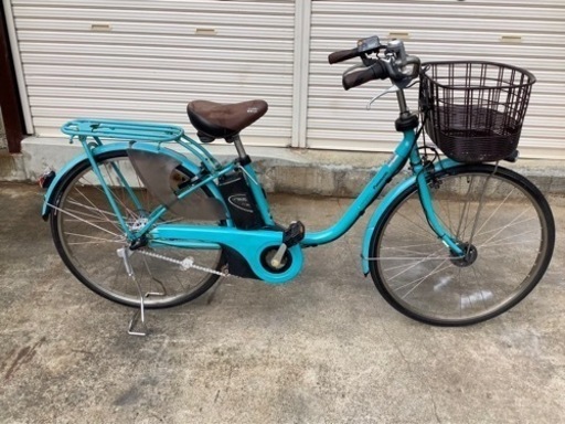 96 パナソニック新機種電動アシスト自転車viviDX26インチブルーボディー