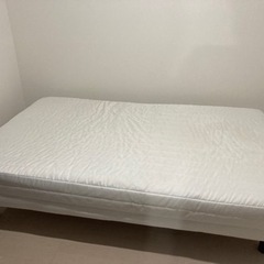 無印良品　ポケットコイル足付ベッド　セミダブル