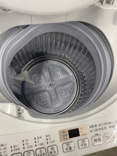 SHARP 洗濯機 2021年製 風乾燥コース 時短コース 穴なし洗濯槽 槽クリーン 