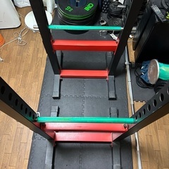 【中古】【ホームジムフルセット】バーベル、プレート、ハーフラック