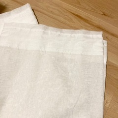 お話中　IKEA レースカーテン　短め　2枚(1窓分)の画像