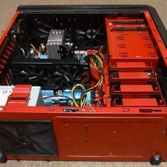 前面改修作業中 自作PC LancoolPCケース（PC-K62R1） インテルcore i5