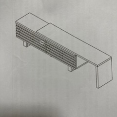 [受け渡し決定]和調 伸長式テレビボードの画像