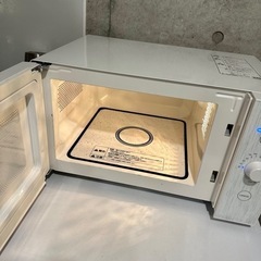 電子レンジ　白　18l 山善の画像