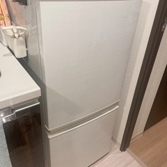 確定しました。シャープ137L冷蔵庫SJ-D14C-Wドア左右付け替え可能の画像