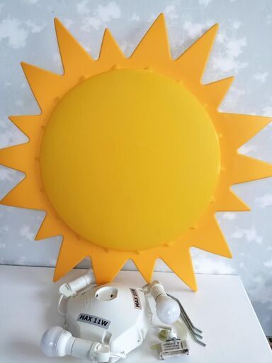 【IKEA】太陽の形をした照明器具SMILA SOL廃番　美品　希少