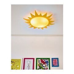 【IKEA】太陽の形をした照明器具SMILA SOL廃番　美品　希少の画像