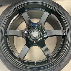DDZ-6☆9.5Jインセット15 PCD114.3-5H×ヴィツァーテンペスタENZO V01R☆255/35R18☆ハイグリップタイヤ2本セット！シルビアの画像