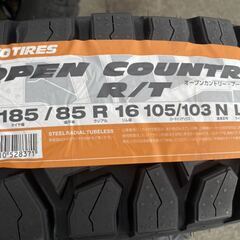 TOYOオープンカントリーR/T185/85R16 新品4本セット！ジムニーに！JB64、JB23、JA22、JA12、JA11☆ホワイトレタータイヤ☆の画像