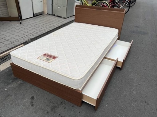 ♻️?大阪市内配達設置無料 ♻️セミダブルベッドマットレスセット 
