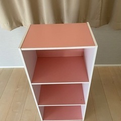 3段カラーボックス