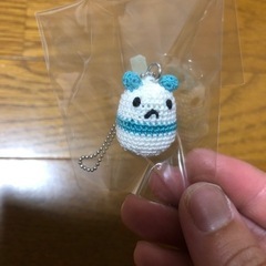 あみぐるみキーホルダー雪だるまミッキー