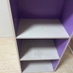 NITORIカラーボックス　紫色／パープルの画像