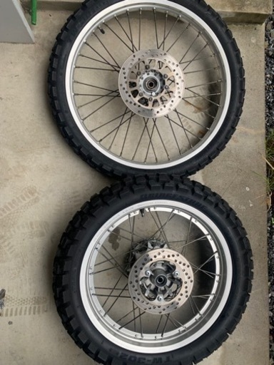 セロー　前後ホイールセット